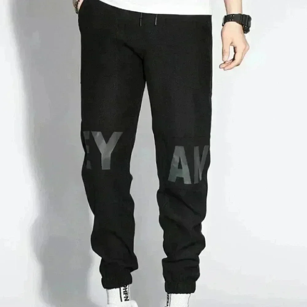 Black Mens Tapered Pants